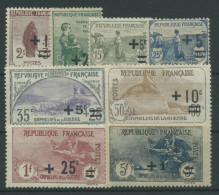 Frankreich 1922 Kriegswaisen Marken Mit Aufdruck 144/51 Mit Falz - Nuovi