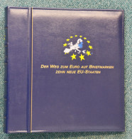 Deutsche Post Ringbinder Blau, Der Weg Zum Euro Gebraucht Neuwertig (Z970) - Alben Leer
