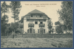 Gasthof Und Sommerfrische Ostrauer Scheibe Bei Schandau, Gelaufen 1911 (AK1138) - Bad Schandau