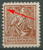 SBZ Mecklenburg-Vorpommern 1945 Bodenreform Plattenfehler 24 B F 41 Postfrisch - Otros & Sin Clasificación