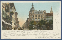 Gruss Aus Mannheim Breitestrasse, Gelaufen 1898 (AK1130) - Mannheim