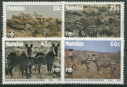 Namibia 1991 WWF Naturschutz Bergzebra 702/05 Postfrisch - Namibie (1990- ...)