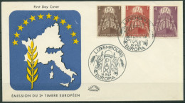 Luxemburg 1957 Europa CEPT Schmuck-Ersttagsbrief 572/74 FDC (X16914) - FDC