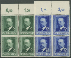 Deutsches Reich 1940 Emil Von Behring 4er-Block Oberrand 760/61 Postfrisch - Ongebruikt