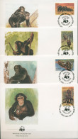 Sierra Leone 1983 WWF Affen 713/16 FDC (X30633) - Sierra Leona (1961-...)