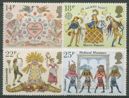 Großbritannien 1981 Europa CEPT Folklore Volksfeste 867/70 Postfrisch - Neufs