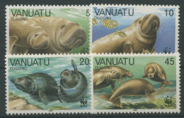 Vanuatu 1988 WWF Naturschutz Dugong Seekuh 782/85 Postfrisch - Vanuatu (1980-...)