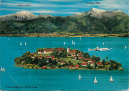 Navigation Sailing Vessels & Boats Themed Postcard Fraueninsel Im Chiemsee - Segelboote