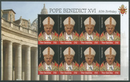 Gambia 2007 80. Geburtstag Papst Benedikts XVI. 5740 K Postfrisch (C27320) - Gambie (1965-...)