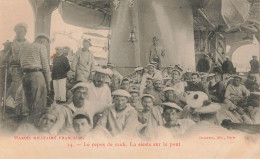 MARINE MILITAIRE FRANCAISE - LE REPOS DU MIDI LA SIESTE SUR LE PONT - Oorlog