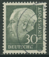Bund 1960 Heuss LUMOGEN Papier Mit Fluoreszenz 259 Y Gestempelt Geprüft - Oblitérés