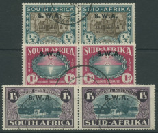 Südwestafrika 1939 250 J. Ankunft Der Hugenotten 210/15 Paare Gestempelt - Südwestafrika (1923-1990)