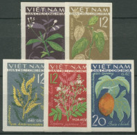 Vietnam 1963 Heilpflanzen: Balsamgurke, Schnurbaum 287/91 B Ungebraucht O.G. - Viêt-Nam