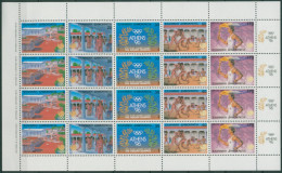 Griechenland 1988 Olympiade Seoul, Athen 1687/91 ZD-Bogen Postfrisch (SG30866) - Blocks & Kleinbögen