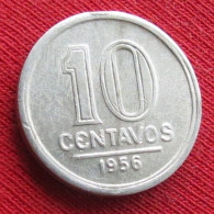 Brazil 10 Centavos 1956 Brasil Bresil Brazilie Brasile W ºº - Brazil