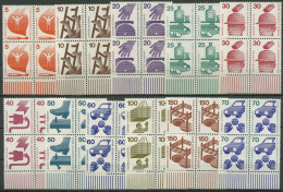 Berlin 1971/73 Unfallverhütung Bogenmarken 4er-Block 402/11 + 453 UR Postfrisch - Unused Stamps