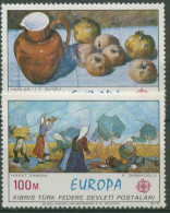 Türkisch-Zypern 1975 Europa: Gemälde, Granatäpfel, Erntezeit 23/24 Postfrisch - Nuevos