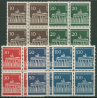 Berlin 1966 Brandenburger Tor Bogenmarken 286/90 4er-Block Postfrisch - Nuovi