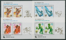 Korea (Süd) 1987 Olympiade Seoul Block 528/31 Postfrisch (C30378) - Korea (Süd-)