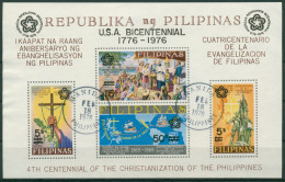 Philippinen 1976 200 J. Unabhängigkeit Der USA Block 9 A Gestempelt (C6766) - Filippine