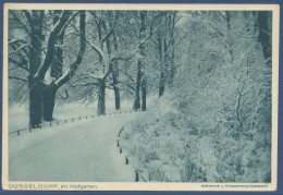 Düsseldorf Im Verschneiten Hofgarten, Gelaufen 1929 (AK2284) - Düsseldorf