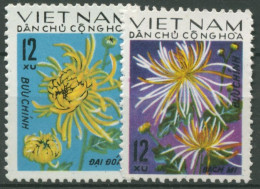Vietnam 1974 Blumen: Chrysanthemen 774/75 A Ungebraucht O.G. - Vietnam