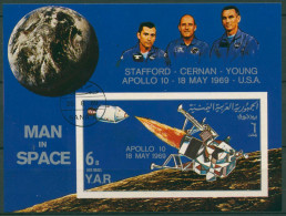 Jemen (Nordjemen) 1969 Raumfahrt: Mondumkreisung Block 105 Gestempelt (C6939) - Jemen
