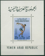 Jemen (Nordjemen) 1964 Olympiade Tokio Diskuswerfen Block 27 Postfrisch (C30452) - Yemen