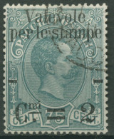 Italien 1890 Zeitungsmarke, Paketmarke 4 Mit Aufdruck 64 Gestempelt - Gebraucht