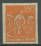 Deutsches Reich 1921 Arbeiter WZ 2 Waffeln, Ungezähnt 189 U Mit Falz - Neufs
