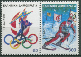 Griechenland 1991 Olympische Winterspiele Albertville 1788/89 ZD Postfrisch - Unused Stamps