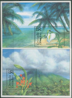 Grenada-Grenadinen 1994 Orchideen Block 307/08 Postfrisch (C94440) - Grenade (1974-...)