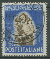 Italien 1950 Europäische Tabakkonferenz Rom 804 Gestempelt - 1946-60: Used