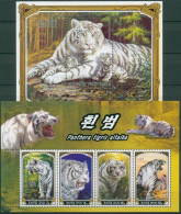 Korea (Nord) 2005 Sibirischer Tiger Block 624/25 A Postfrisch (C30465) - Corée Du Nord