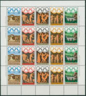 Griechenland 1984 Olympiade Los Angeles 1557/61 ZD-Bogen Postfrisch (SG30860) - Blocks & Sheetlets