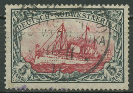 Deutsch-Südwestafrika 1906 Kaiseryacht 32 Aa Gestempelt Geprüft, Kl. Fehler - África Del Sudoeste Alemana