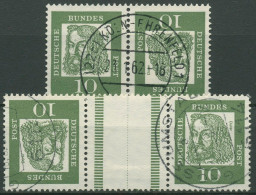 Bund 1961/63 Dürer Zusammendrucke K1/KZ 1 Mit TOP-Stempel - Se-Tenant