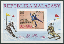 Madagaskar 1976 Olympische Spiele Innsbruck Block 13 B Postfrisch (C28088) - Madagaskar (1960-...)