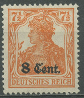Etappengebiet West 1916 Germania Mit Aufdruck 3 B Mit Falz - Bezetting 1914-18