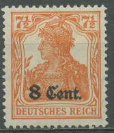 Etappengebiet West 1916 Germania Mit Aufdruck 3 B Mit Falz - Besetzungen 1914-18