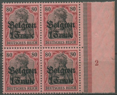 Landespost In Belgien 1914/16 Germania Plattennummer 7 Pl.-Nr. 2 Postfrisch - Ocupación 1914 – 18