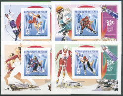 Tschad 1996 Olympische Winterspiele Nagano 1413/16 B Blocks Postfrisch (C28083) - Tchad (1960-...)