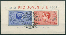 Schweiz 1937 Pro Juventute Block 3 Gestempelt (C28174) - Bloques & Hojas