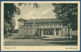 Prenzlau Hauptbahnhof, Gelaufen 1937 (AK2884) - Prenzlau