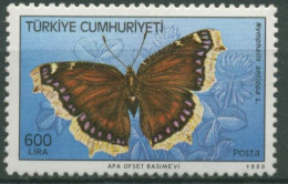 Türkei 1988 Schmetterlinge: Trauermantel 2836 Postfrisch - Unused Stamps