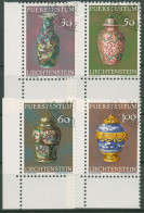 Liechtenstein 1974 Vasen Aus Der Schatzkammer 602/05 Ecke Gestempelt - Usati