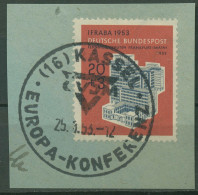 Bund 1953 Int. Briefmarken-Ausstellung IFRABA 172 Briefstück - Gebraucht