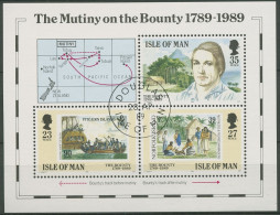 Isle Of Man 1989 Meuterei Auf Schiff Bounty Block 11 Gestempelt (C90614) - Isle Of Man