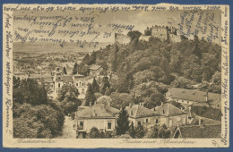 Badenweiler Ruine Mit Rheinebene, Gelaufen 1927 (AK1912) - Badenweiler