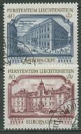 Liechtenstein 1978 Europa CEPT Baudenkmäler 692/93 Gestempelt - Gebraucht